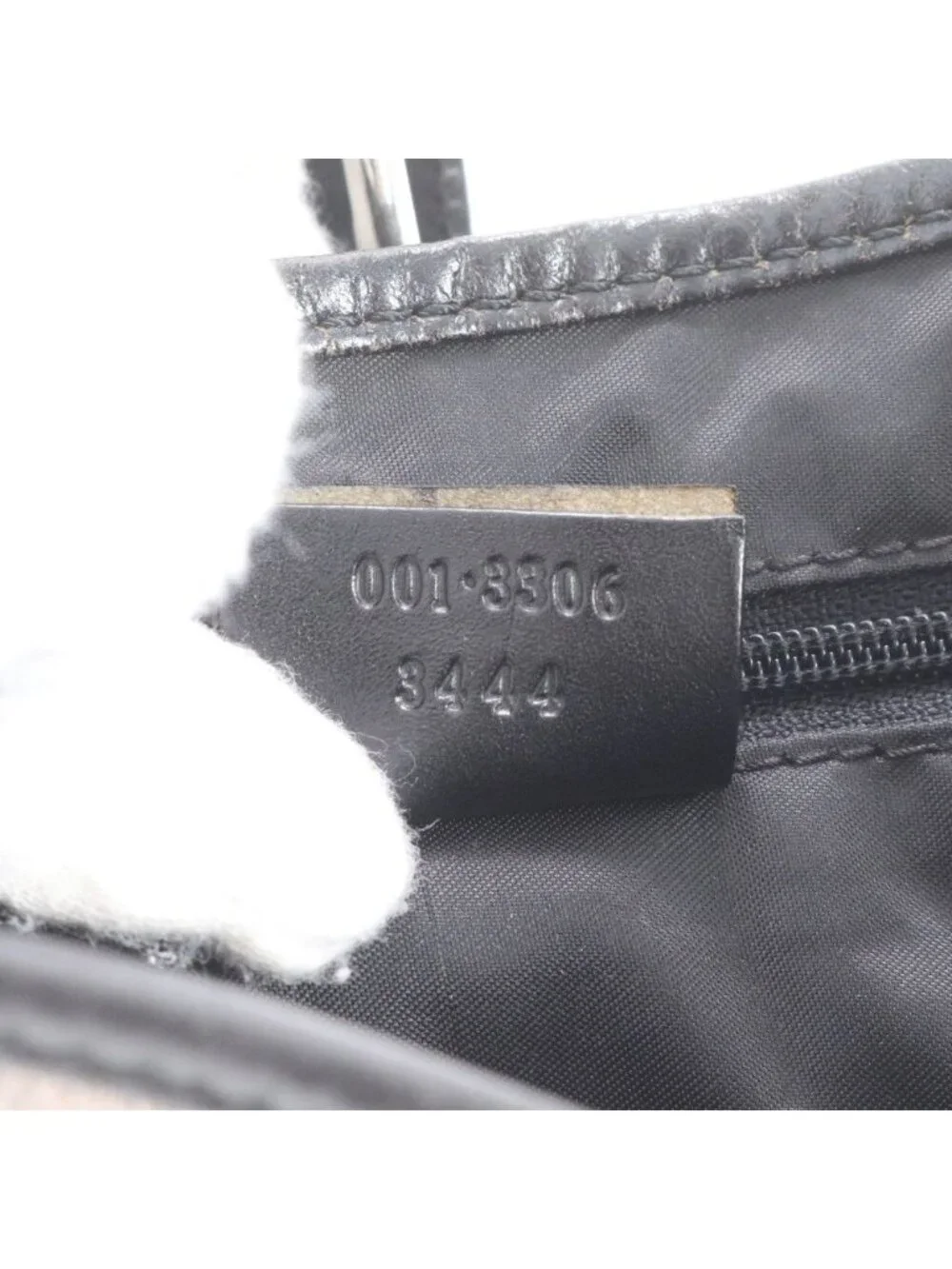 ★SOLD★ Gucci Jackie Velour 001 Leather Shoulder Bag Hand Black Gray - Picture 11 of 11